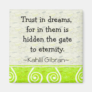 Aimant Citation de motivation de Gibran de