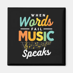 Aimant Citation de musique inspirante Musicien Amateur de