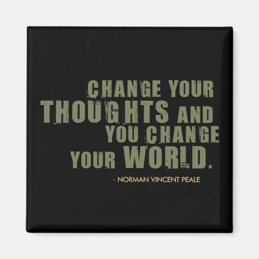 Aimant Citation de Norman Vincent Peale (Devant)