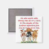 Aimant Citation de paresse (Recto/Verso)