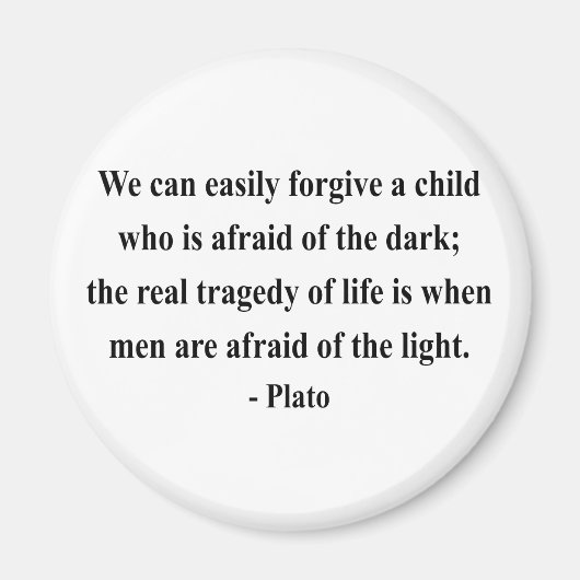 Aimant Citation de Platon 5a (Devant)