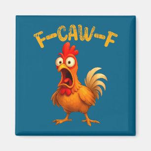 Aimant Citation de poulet drôle coq animal mème humour di