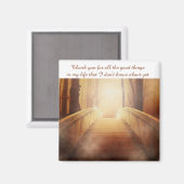 Aimant Citation de remerciement Affirmation positive (Recto/Verso)