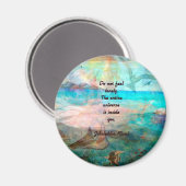 Aimant Citation De Rumi Inspiration Sur L'Univers (Recto/Verso)