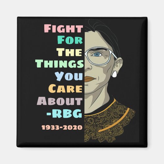 Aimant Citation de Ruth Bader Ginsburg (Devant)