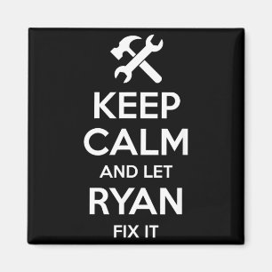 Aimant Citation de Ryan Fix Anniversaire drôle Nom person