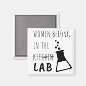 Aimant Citation De Scientifiques Féminines Du Laboratoire (Recto/Verso)