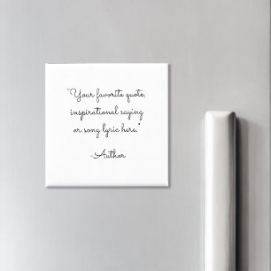 Aimant Citation de script minimaliste