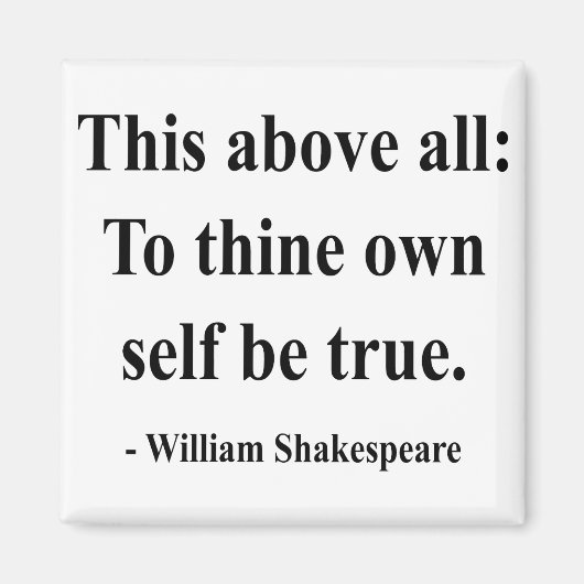 Aimant Citation de Shakespeare 8a (Devant)