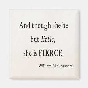 Aimant Citation de Shakespeare elle soit de petites mais