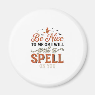 Aimant Citation de sort de sorcière drôle Halloween Vecto