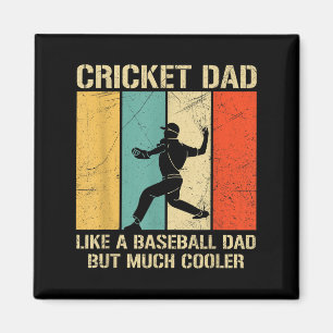 Aimant Citation De Sport De Cricket Pour Un Père De Crick
