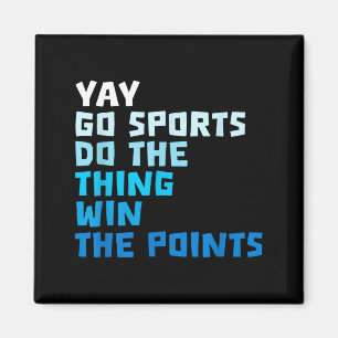Aimant Citation de sport drôle Football Baseball Cool Sar