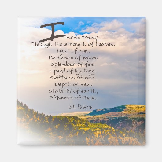 Aimant Citation de St Patrick (Devant)