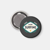 Aimant Citation de surf drôle (Recto/Verso)