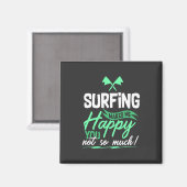 Aimant Citation de surf drôle (Recto/Verso)