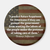 Aimant Citation de Thomas Jefferson (Devant)