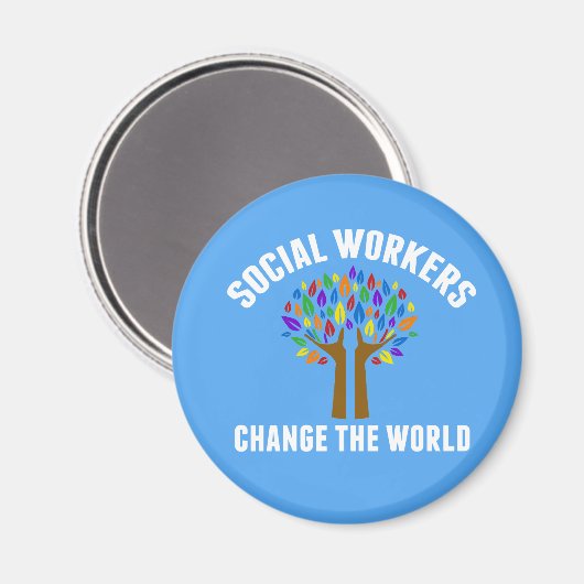 Aimant Citation de travail social mignon (Recto/Verso)