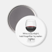 Aimant Citation de vin Galileo (Recto/Verso)