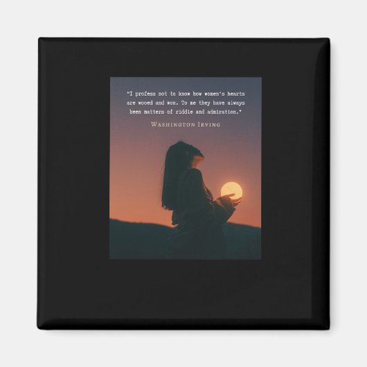 Aimant Citation De Washington Irving Je Profite De Ne Pas (Devant)