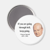 Aimant Citation de Winston Churchill 4b (Recto/Verso)