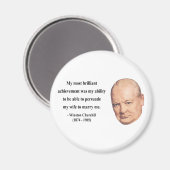 Aimant Citation de Winston Churchill 6b (Recto/Verso)