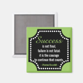 Aimant Citation de Winston Churchill sur l'attitude posit (Recto/Verso)