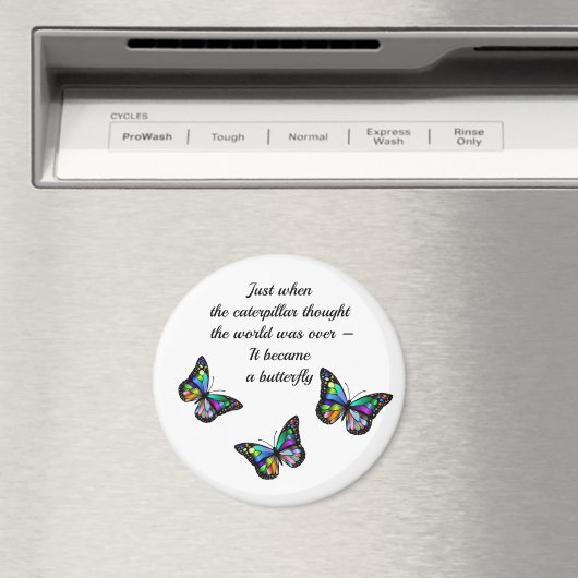 Aimant Citation d'encouragement pour papillon (In Situ (Lave-vaisselle))