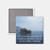 Aimant Citation d'excellence Aristote (Recto/Verso)