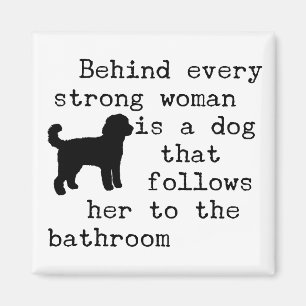 Aimant Citation d'humour de chien - Labradoodle