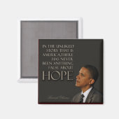 Aimant Citation d'Obama (Recto/Verso)
