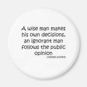 Aimant Citation d'opinion publique