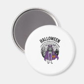 Aimant Citation drôle de cape d'Halloween de squelette De (Recto/Verso)