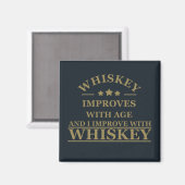 Aimant citation drôle de whiskey (Recto/Verso)