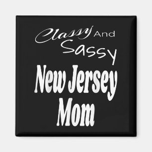 Aimant Citation drôle d'humour de maman du New Jersey Cly