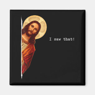 Aimant Citation drôle Jésus Meme J'ai vu ça Cadeau chréti