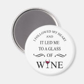 Aimant citation drôle pour les amateurs de vin (Recto/Verso)