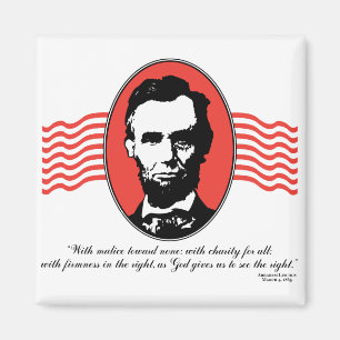Aimant Citation du deuxième discours inaugural de Lincoln