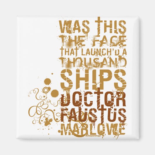 Aimant Citation du docteur Faustus (Devant)