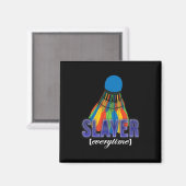 Aimant Citation du joueur de badminton (Recto/Verso)