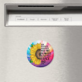 Aimant Citation et tournesol tiré à la main (In Situ (Lave-vaisselle))