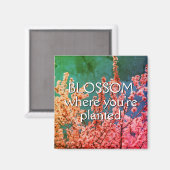 Aimant Citation florale inspirationnelle Christian (Recto/Verso)