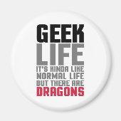 Aimant Citation geek (Devant)