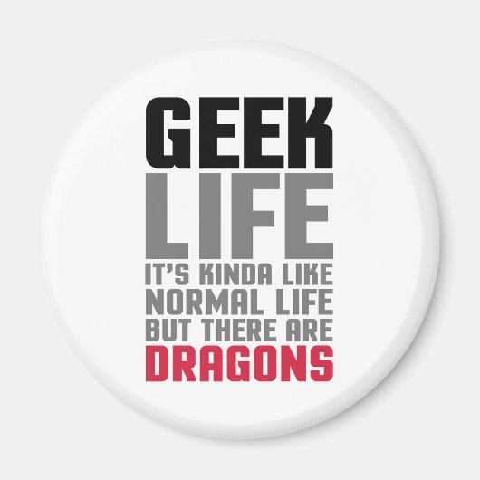 Aimant Citation geek (Devant)