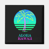 Aimant Citation hawaïenne colorée : (Devant)