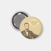 Aimant Citation historique de Lincoln Ages ou Angels (Recto/Verso)