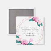 Aimant Citation inspirante "Changement" (Recto/Verso)