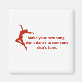 Aimant Citation inspirante "Danse" (Devant)