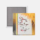 Aimant Citation inspirante Graver les pages de votre scri (Recto/Verso)