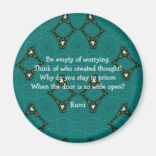 Aimant Citation Inspirante Rumi Avec Design Tribal